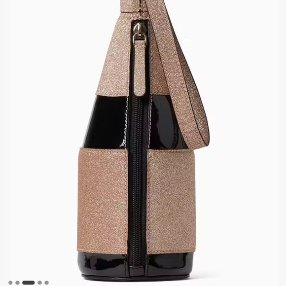 Kate Spade Chestnut Street Champagne Wristlet Cheers Darling - Picture 4 of 11